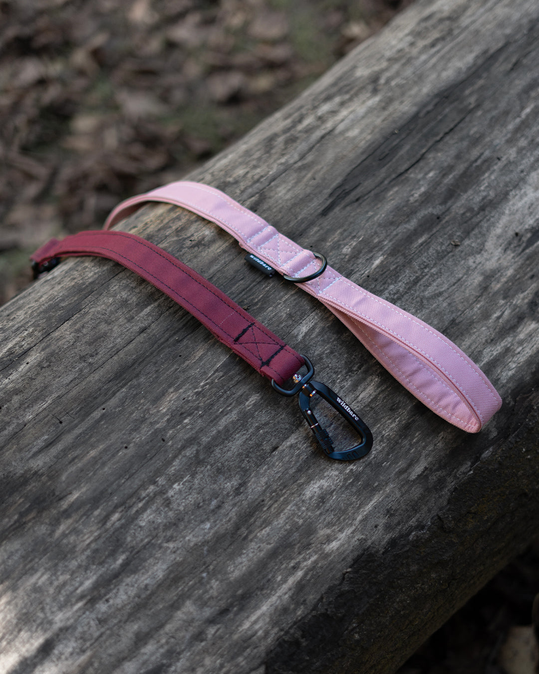 Blush & Burgundy Dual Traffic Handle Dog Lead