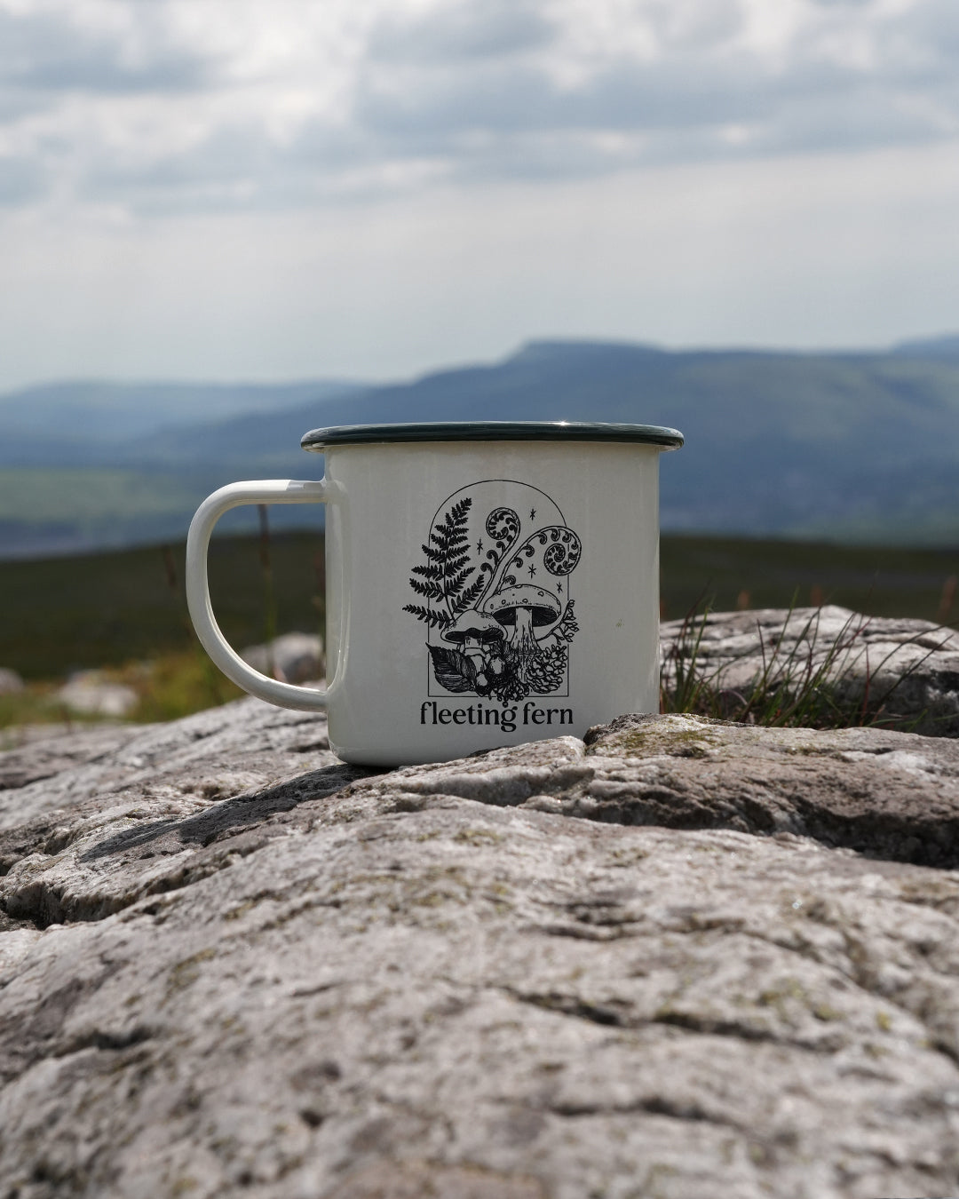 Fleeting Fern Enamel Mug