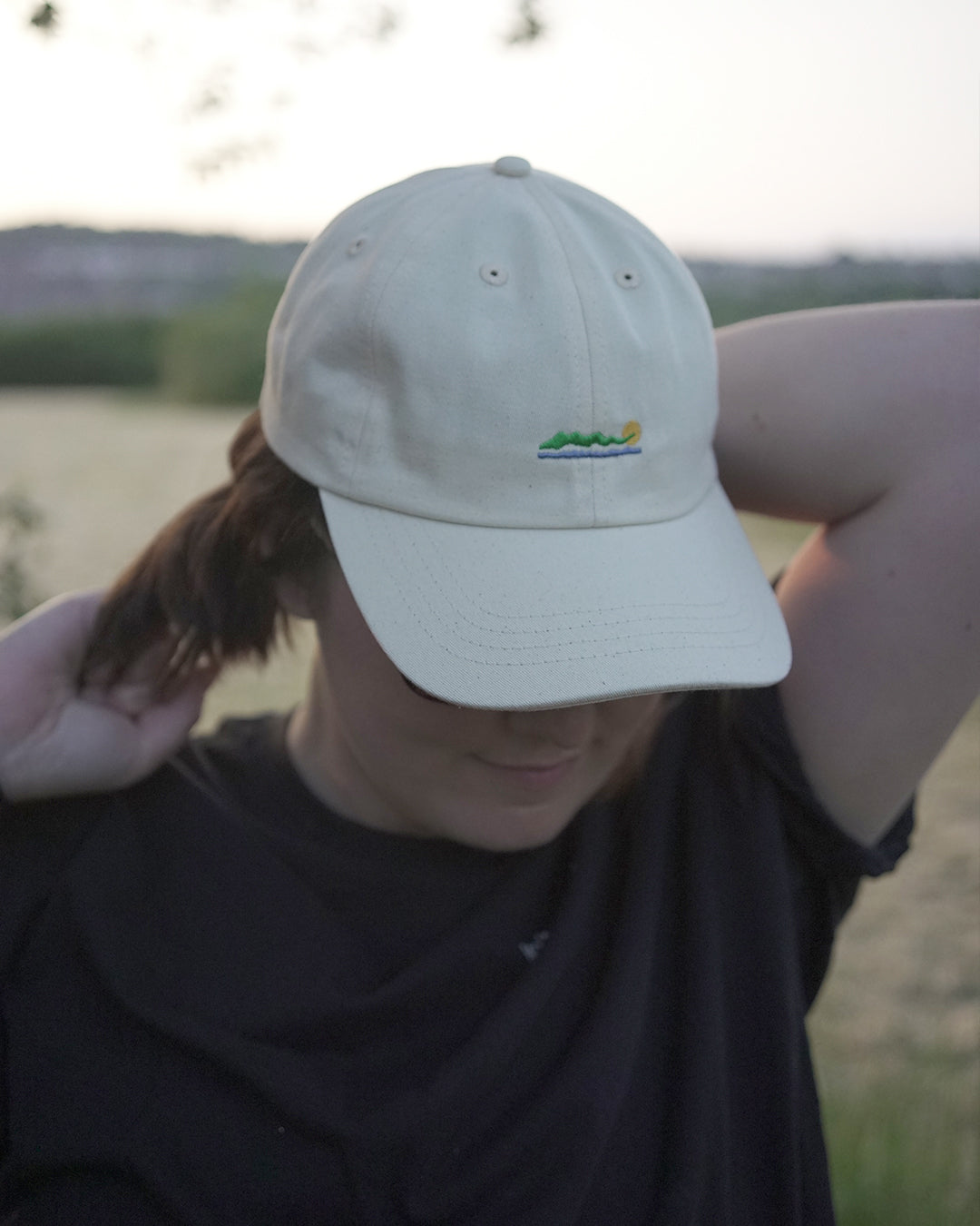 Castaway 6-Panel Unisex Cap: Natural