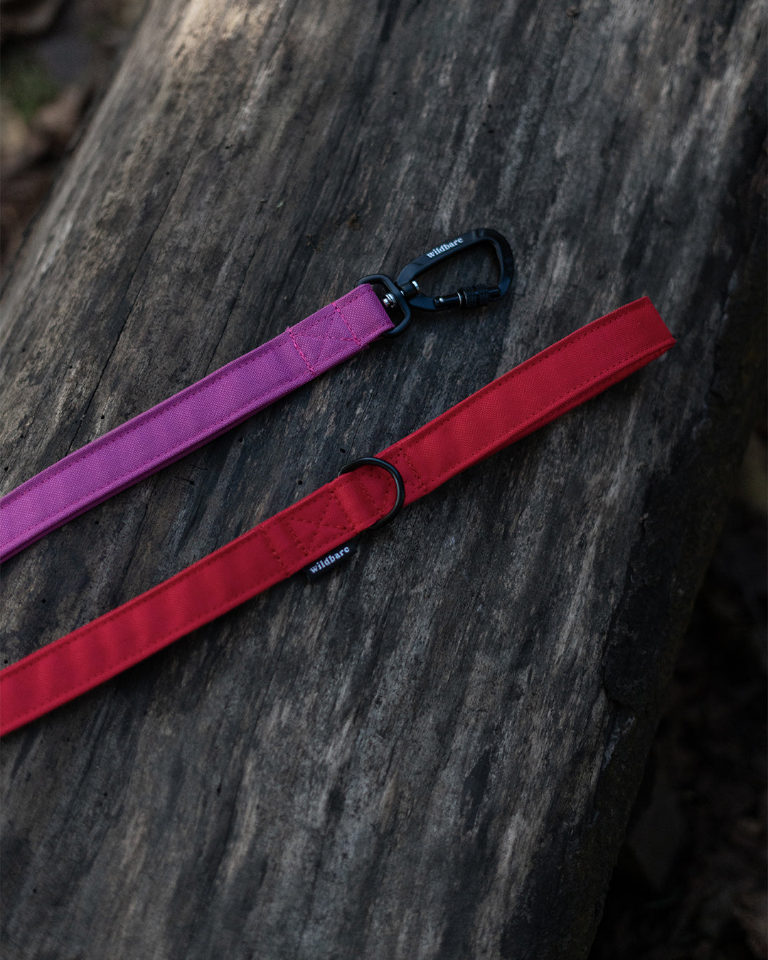 Red & Pink Dual Traffic Handle Dog Lead