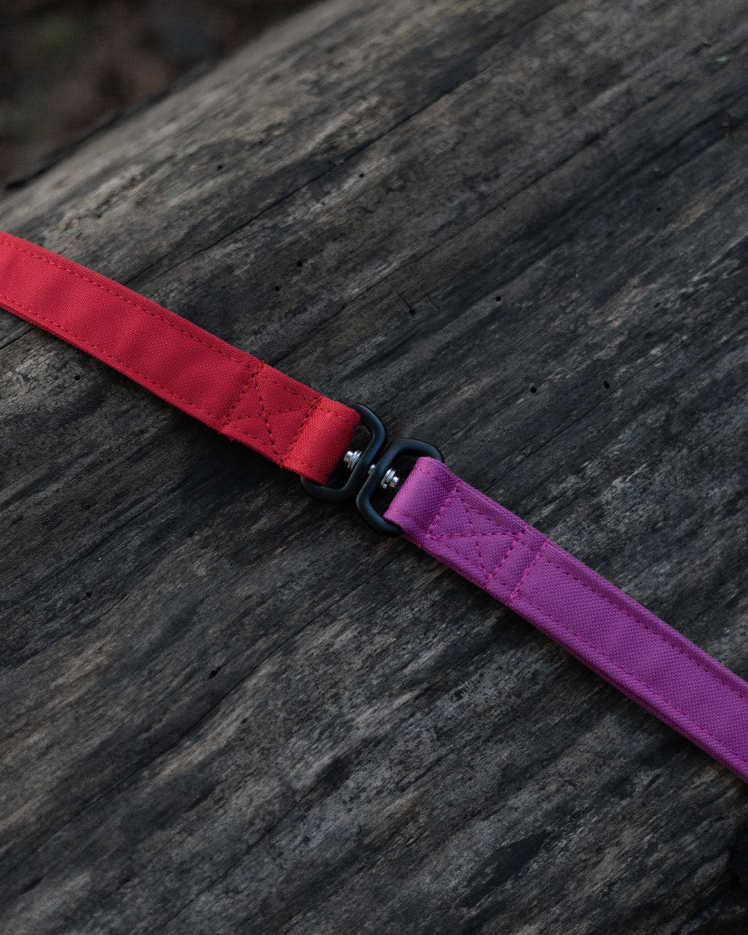 Red & Pink Dual Traffic Handle Dog Lead